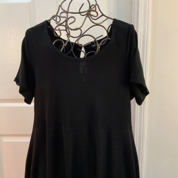 Torrid Sweater Skater Black Midi Dress Plus Size 4X New - Picture 2 of 7